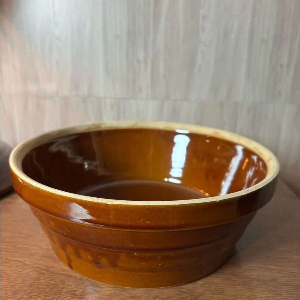 Monmouth USA Brown Glazed Ceramic Casserole with Lid